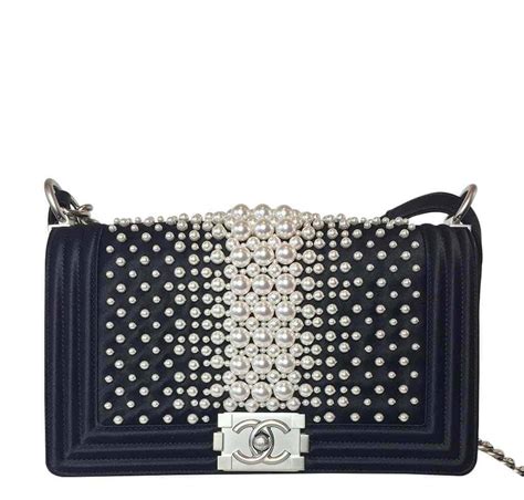 the boy chanel bag with pearls